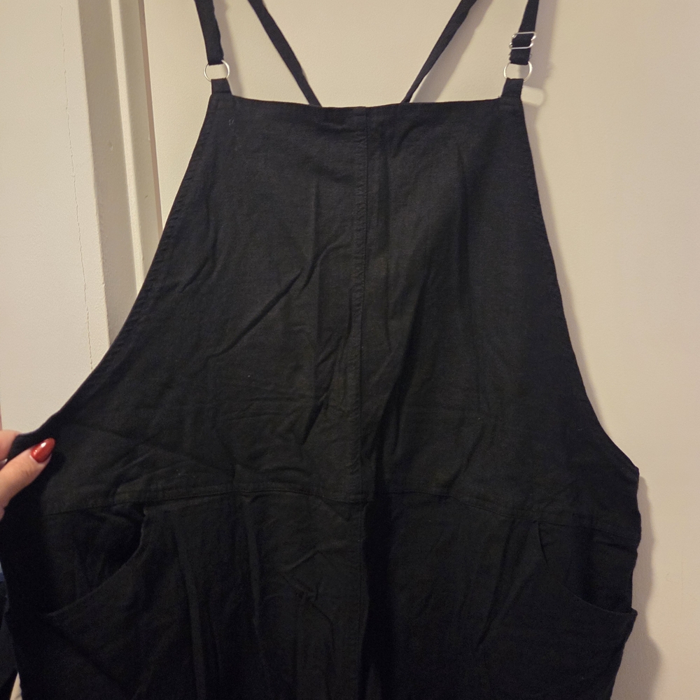 Stylish Black Women's Denim Overalls